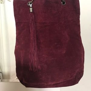 SOLD‼️Wallis UK maroon suede bag